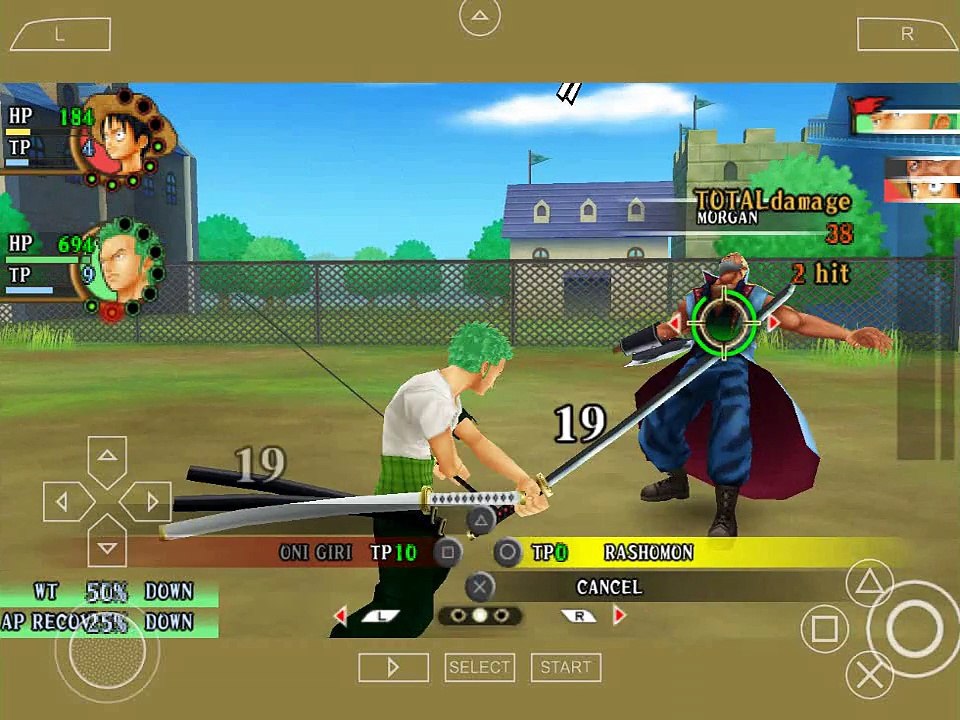 PPSSPP v1.0.1.0 One Piece Romance Dawn English Patcher VBeta R2 Gameplay part 2