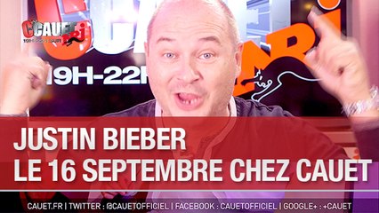 Justin Bieber le 16 septembre chez Cauet - C'Cauet sur NRJ