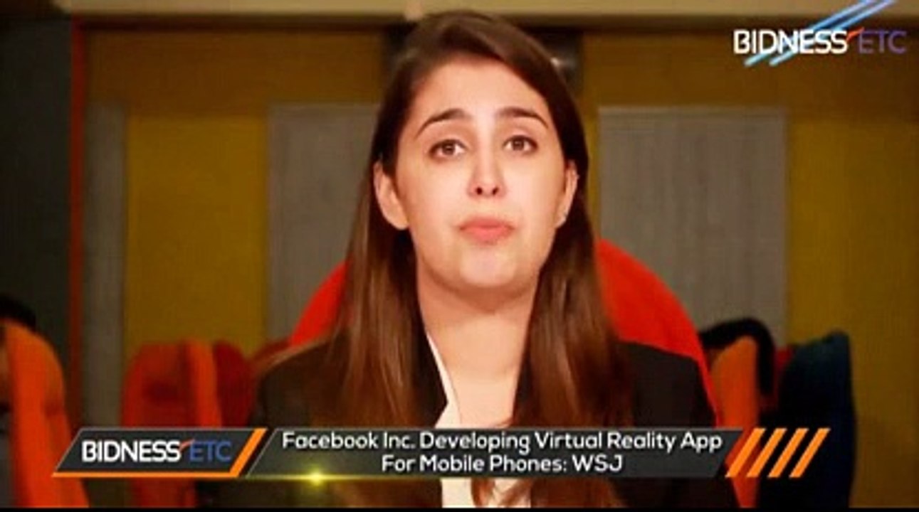 Facebook Inc. Developing Virtual Reality App Fo...