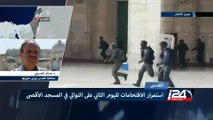 استمرار الاقتحامات الإسرائيلية لليوم الثاني على التوالي في المسجد الأقصى
