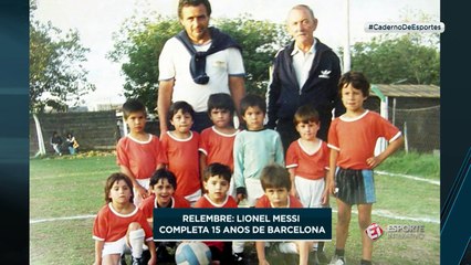 Messi completa 15 anos de Barcelona