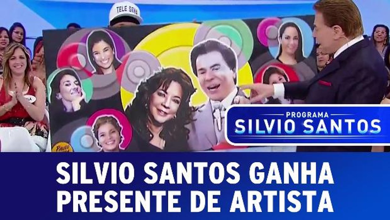 Silvio Santos ganha homenagem de artista no programa
