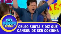 Celso Portiolli surta e diz que cansou de ser coxinha