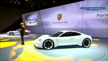 PREMIERE Porsche Mission E Concept 2015 4x4 600 cv 0-100 kmh 3,5 s @ 60 FPS