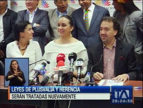 Leyes de Herencia y Plusvalía serán tratadas nuevamente