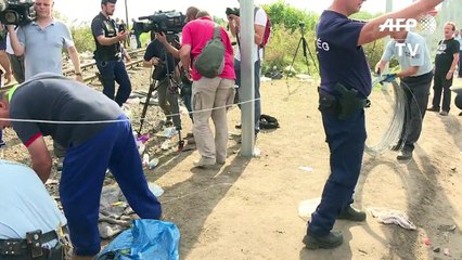 Download Video: Ungarn schließt Lücke in Grenzzaun zu Serbien