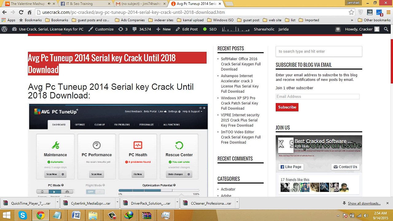 Avg Pc Tuneup 2014 Serial key Crack Until 2018 Download