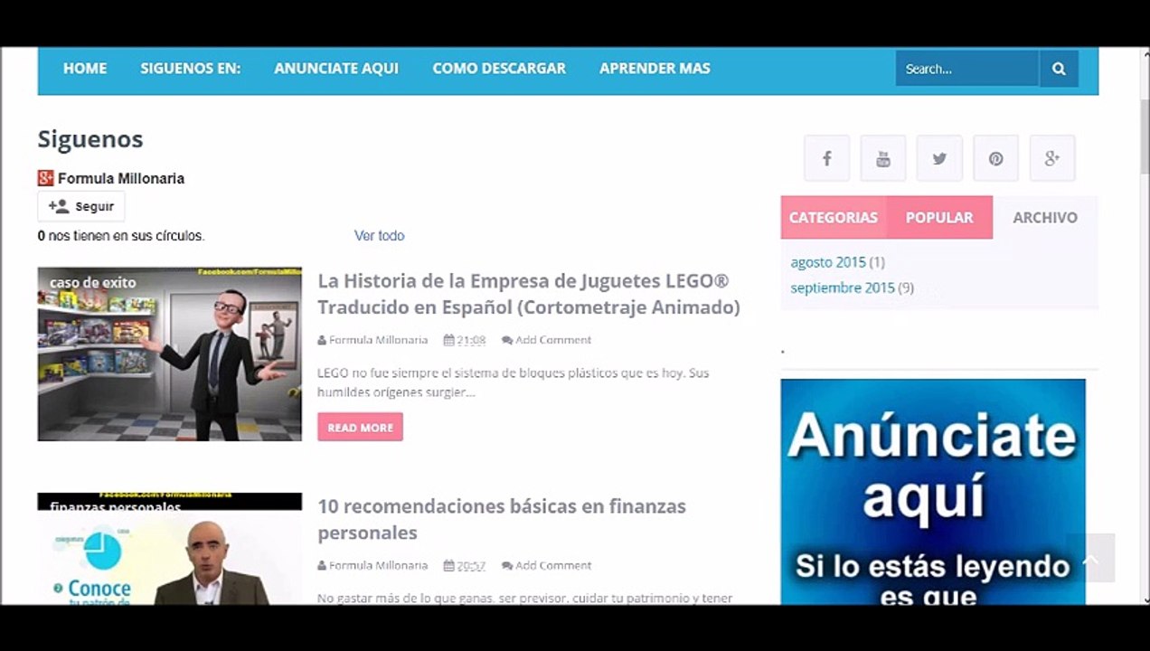 Genera Mas Visitas y Gana Mas - !ANUNCIATE AQUI! - Formula Millonaria