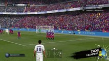 FIFA 16 Zlatan Ibrahimovic coup franc gameplay free kick goal but xbox one