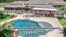 Gonzales Ranch Real Estate For Sale by Darren James Real Estate Experts : 40543 LOOSEMORE RD, Gonzales, LA 70737