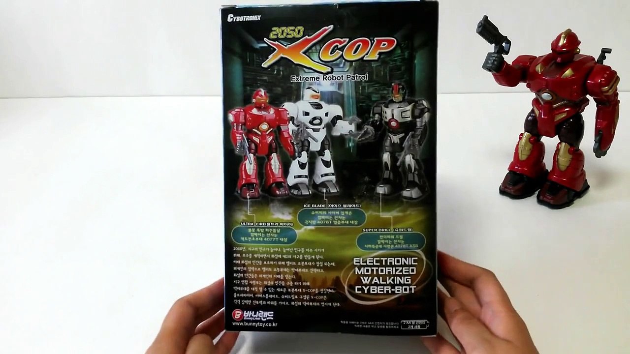 2050 X COP Extreme Robot Patrol (ICE BLADE 아이스 블레이드) 슈퍼파워 사이버 집게손 깜빡이는 전자눈 극지방 4076T 얼음부대 대장 (ロボット)