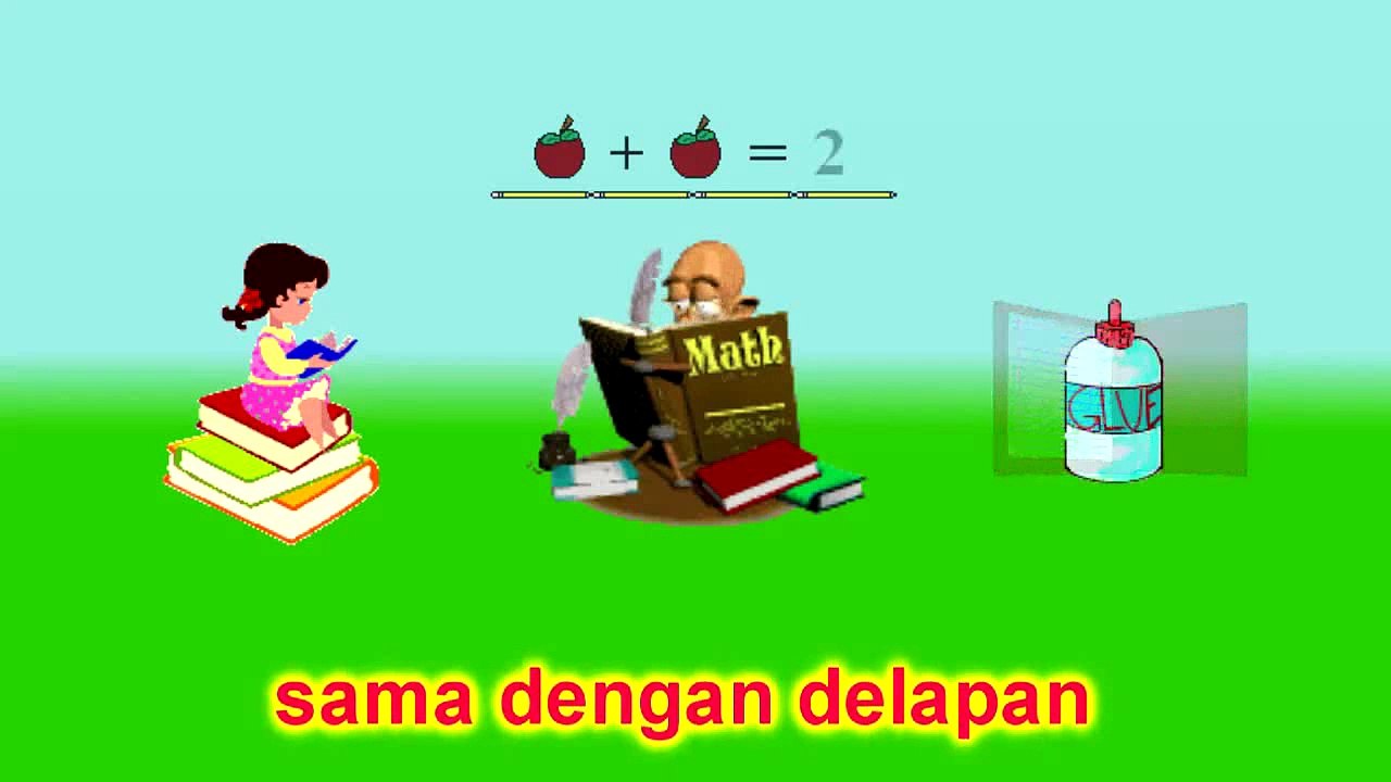 Lagu Anak Indonesia - Satu Ditambah Satu - Karaoke + Lirik(1)