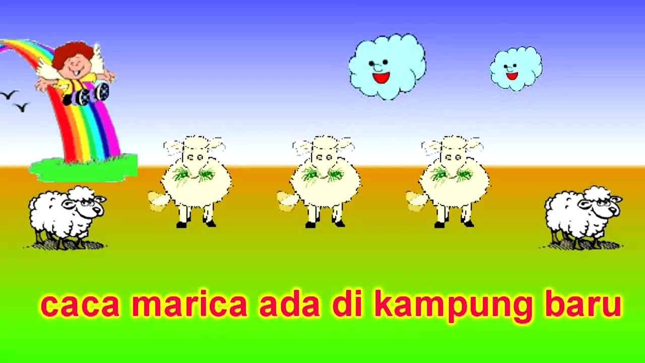 Lagu Anak Indonesia - Anak Kambing Saya - Karaoke + Lirik(1)