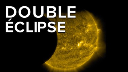 SDO observe une double éclipse du Soleil