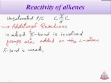Reactivity of Alkenes