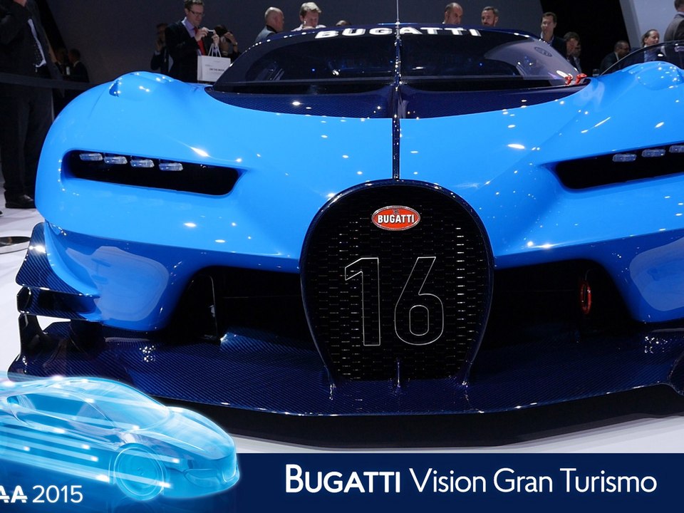 Bugatti Vision Gran Turismo en direct du salon de Francfort 2015