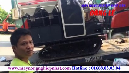 Xuất giao bán xe máy gặt Kubota DC70 Thái Lan đi Thanh Miện Hải Dương