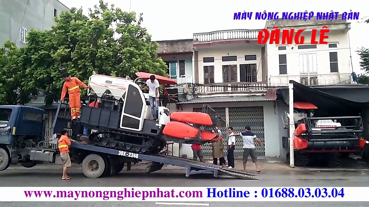 Giao bán máy gặt lúa DC-70 Thái Lan đi Ân Thi Hưng Yên Hải Hậu Nam Định