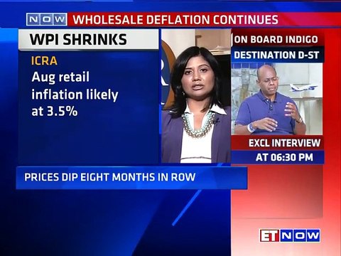 August WPI Inflation Less By 4.95% | Prices Dip Eight Months In A Row