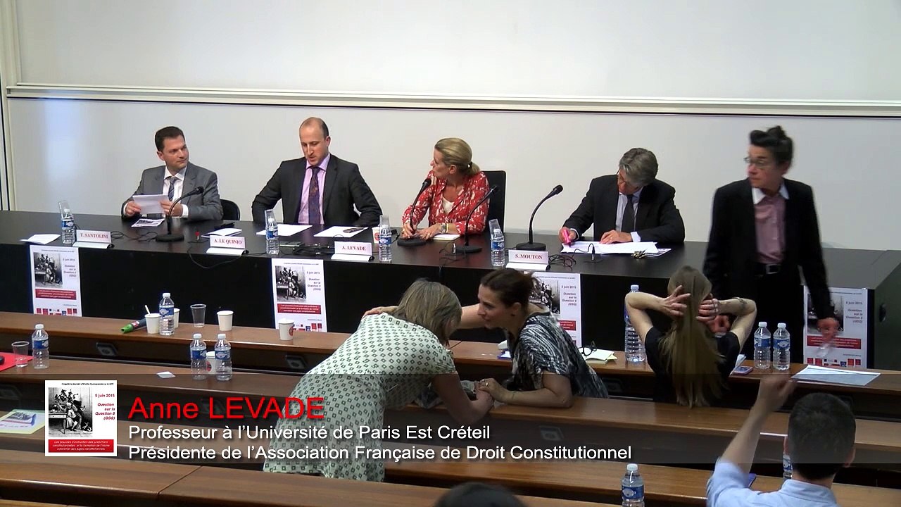 IFR_QsQ#5_"Les influences dans la formation de l’intime conviction des juges" (après-midi), sous la présidence de Anne Levade, Professeur à l’Université Paris-Est Créteil, Présidente de l’Association française de droit constitutionnel