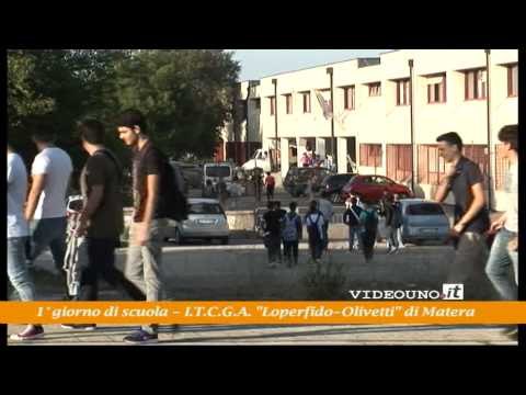 Primo giorno di scuola I.T.C.G.A. Loperfido - Olivetti di Matera