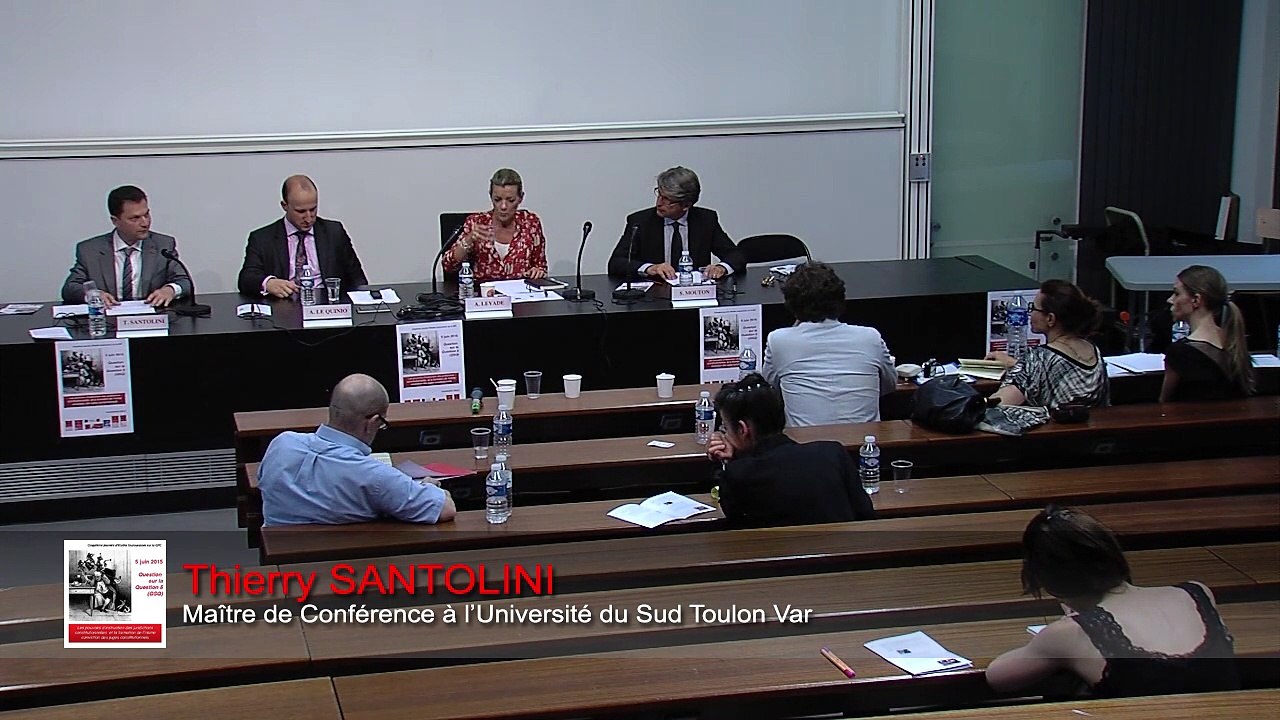 IFR_QsQ#5_"Le justiciable, quelle place pour la dimension affective du choix délibératif ?", Thierry Santolini, Maître de conférences à l’Université du Sud Toulon Var