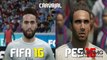 FIFA 16 vs PES 2016 Real Madrid Players Faces Comparison