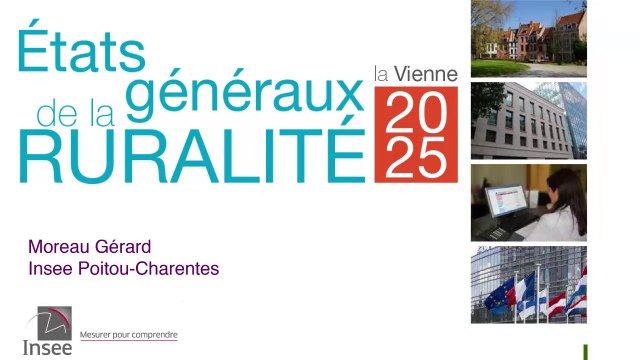 États Généraux de la Ruralité (part.2) : portrait démographique de la Vienne, par Gérard Moreau (INSEE)