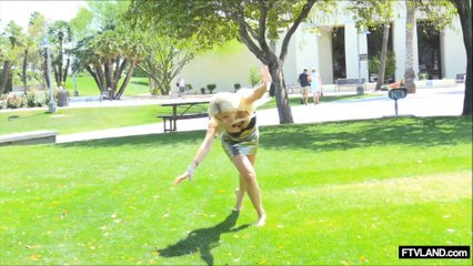 Technically she is topless in public