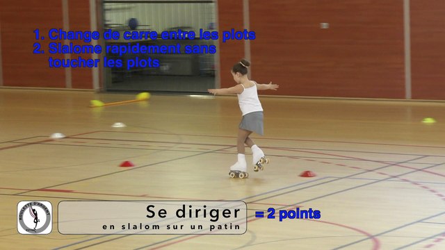 ARTISTIQUE -  EFPA - ROULETTE D'ARGENT - EN PATINS - PATINEUR CORRIGE