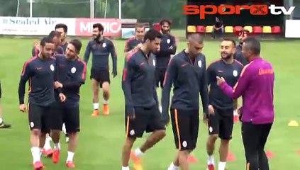 Galatasaray'da neşeli idman