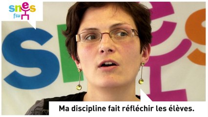 Ma discipline (témoignages d'enseignants)