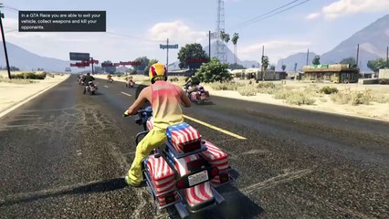 Une course de moto en mode GTA.... BOOOM