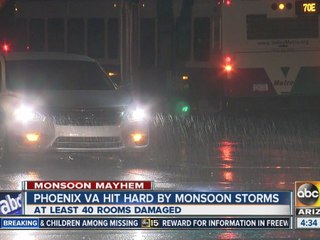 Phoenix VA hit hard by monsoon storms