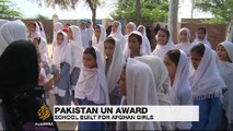 Pakistani school for Afghan refugee girls wins UN award