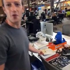 First Live Video Of Mark Zuckerberg At Facebook HQ
