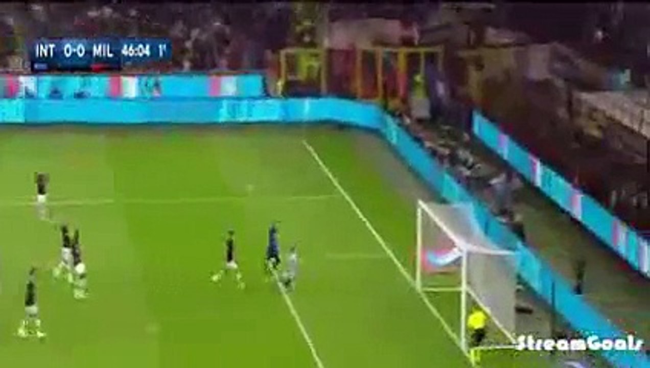 ملخص مباراة إنتر ميلان وميلان 1-0 - الدوري الايطالي 2015