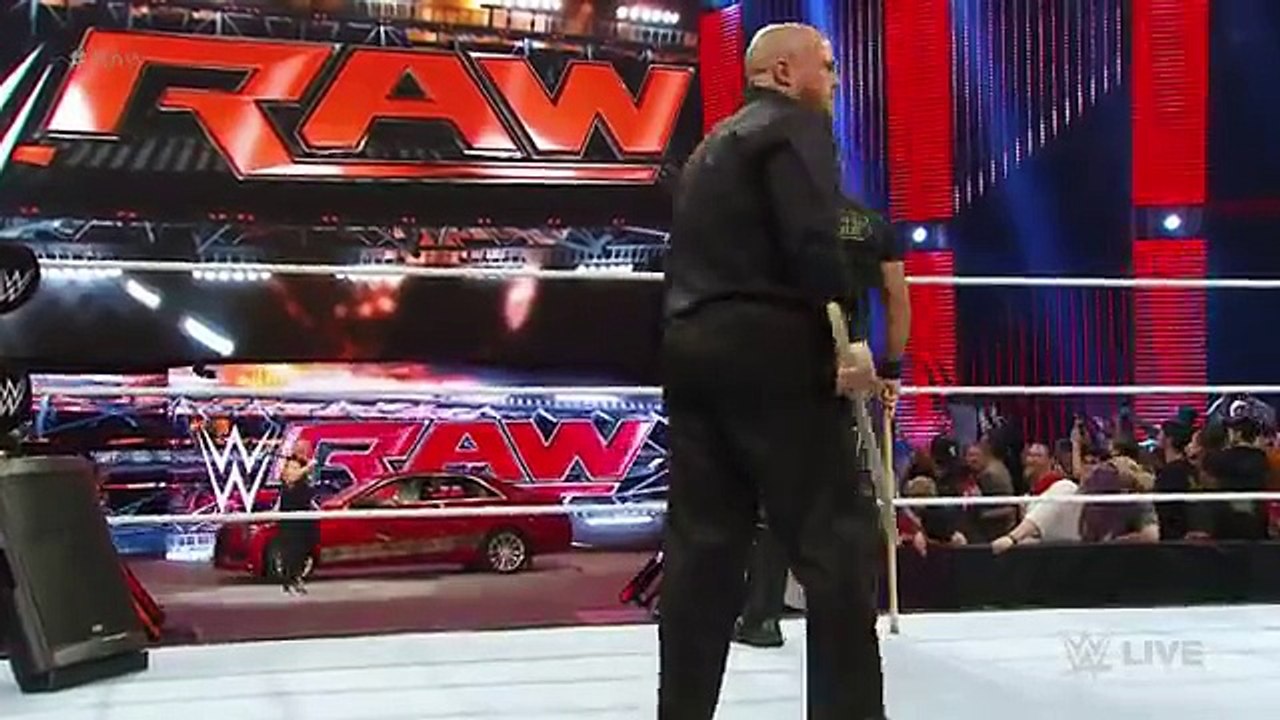 Brock Lesnar destroys J_J Security's prized Cadillac Raw, July 6, 2015