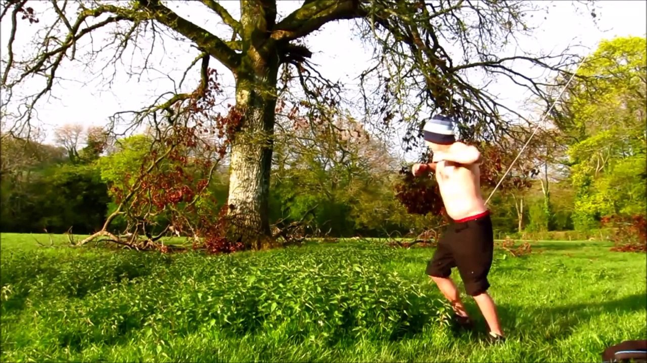 Devonshire Idiot jumps into Stinging nettles!! ****WARNING**** do not try this at home!