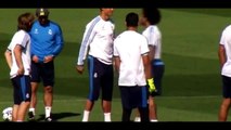 Real Madrid’s players really love hugging Cristiano Ronaldo