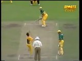 BRETT LEE   RARE   bowling to Steve Waugh 1997