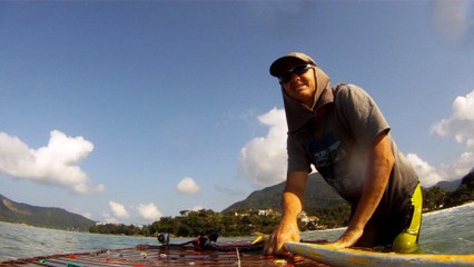 Passeio em familia nos mares,  Stand Up Paddle, SUP, reciclado, Ubatuba, SP, Brasil, Praia da Enseada