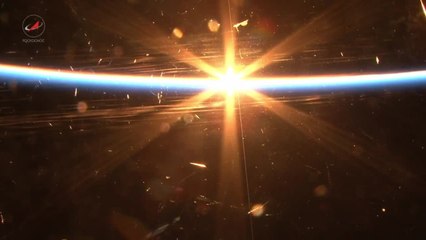 Así se ve una puesta de sol desde el espacio