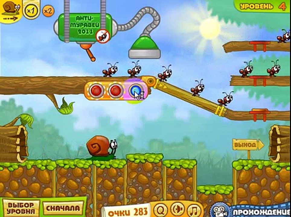 Snaile Bob gameplay cartoon Улитка Боб мультик игра