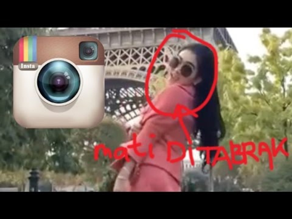 Syahrini Ketabrak Kereta di Paris [ORIGINAL VIDEO]