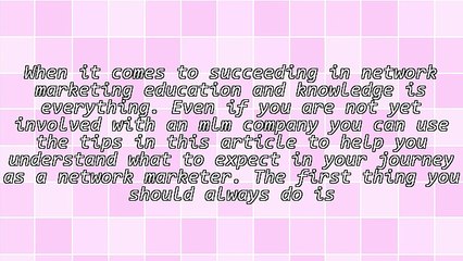 MLM Success: How To Finally Do It