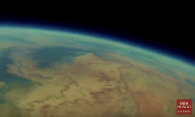 La Tierra vista desde una cámara perdida en un globo hace dos años