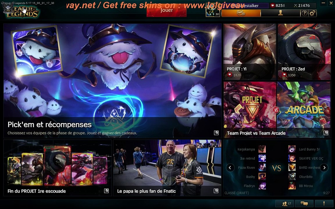 LolGiveAway Live (REPLAY) (2015-09-15 19:45:55 - 2015-09-15 19:47:57)