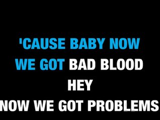 KARAOKE TAYLOR SWIFT - Bad blood