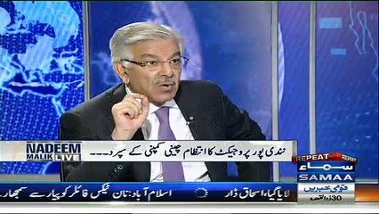Samaa TV Live News -  KHWAJA ASIF NANDI PUR PLANT PAR BAT KRETE HOVE ..